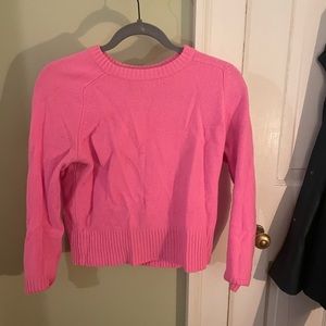Hot pink wool jcrew sweater